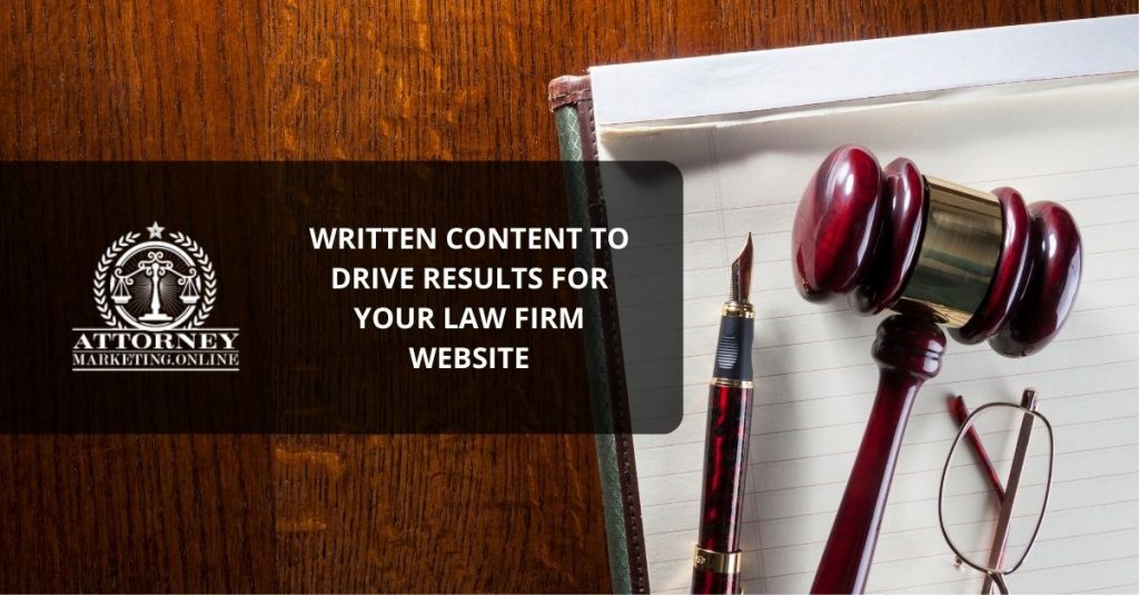 written content for attorneys